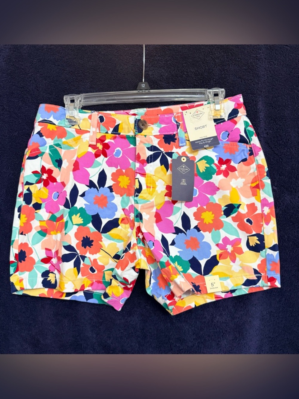 St John’s Bay Floral Stretch Cotton Women’s Shorts - Multicolor